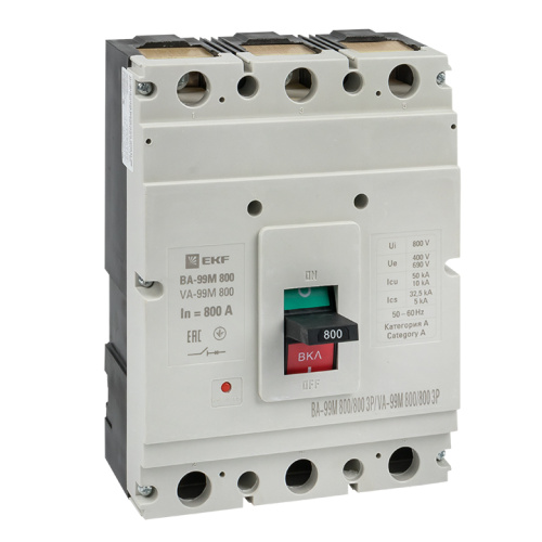 EKF Выключатель автоматический трехполюсный ВА-99М 800/800А 50кА (mccb99-800-800m)