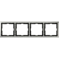 SCHNEIDER ELECTRIC Artec Рамка 4 поста сталь (MTN481446)