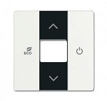 ABB Накладка терморегулятора free@home future цвет белый бархат  (CP-RTC-884)  (2CKA006220A0614)