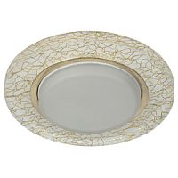 ЭРА Светильник под лампу Gx53, 220V,13W, белый/золото DK80 WH/GD   (Б0019576)