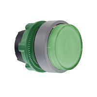 SCHNEIDER ELECTRIC Головка кнопки 22мм, зеленая, с подсветкой, с задержкой, выступающая, заподлицо, пластик C0 (ZB5AW133C0)