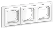 FLITE Рамка 3-местная IP55 белый (FI-M30-32-55-K01)