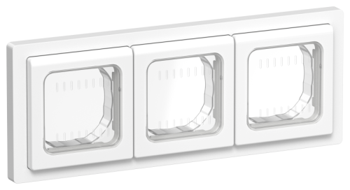 FLITE Рамка 3-местная IP55 белый (FI-M30-32-55-K01)