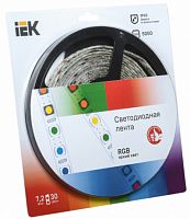 IEK Лента светодиодная LEDх30/м 5м 7.2w/m 12в IP65 RGB (LSR2-3-030-65-1-05)