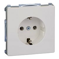 SCHNEIDER ELECTRIC Розетка с заземлением без шторок в рамку белая (MTN2301-4019)