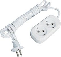 EKF Удлинитель Эксперт 2 гнезда 7м 10А/2.2кВт без заземления ПВС 2х1 (UBA10-210-2-07)