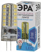 ЭРА Лампа светодиодная LED 3.5Вт JC 4000К G4 нейтральный капсула 12V (Б0033196)