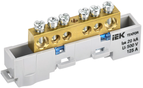 IEK TEKFOR Шина N ноль неизолированная на универсальном держателе 8х12-6-С (TF-NN20-06-DL-K07) IEK TEKFOR Шина N ноль неизолированная на универсальном держателе 8х12-6-С (TF-NN20-06-DL-K07)