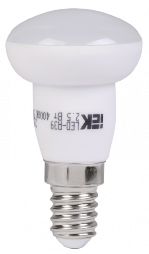 IEK Лампа светодиодная LED зеркальная 2.5вт E14 R39 белый (LLP-R39-3-230-40-E14)