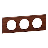 LEGRAND Рамка, трехпостовая, орех (69223 )