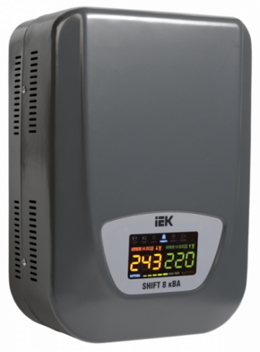 IEK Стабилизатор напряжения настенный серии Shift 8кВА (IVS12-1-08000R)