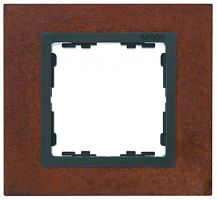 SIMON Рамка на 1 пост, S82N, окалина - графит (металл им.) (82817-36)