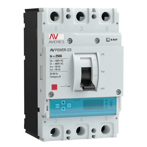 EKF Выключатель автоматический AV POWER-2/3 250А 50кА ETU6.2 (mccb-23-250-6.2-av) EKF Выключатель автоматический AV POWER-2/3 250А 50кА ETU6.2 (mccb-23-250-6.2-av)