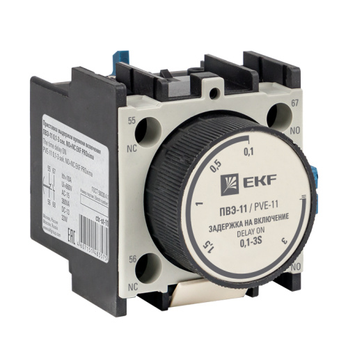 EKF Приставка выдержки времени включения ПВЭ-11 0.1-3сек NO+NC (ctr-st-11) EKF Приставка выдержки времени включения ПВЭ-11 0.1-3сек NO+NC (ctr-st-11)