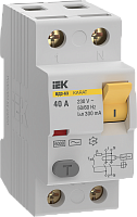 IEK Выключатель дифференциальный (УЗО) KARAT ВД3-63 2P 40А 300мА 6кА тип AC IEK (MDV20-2-040-300)