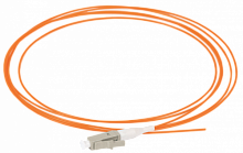 Шнур оптический коммутационный монтажный (Пигтеил  для многомодового кабеля (MM) 50/125 (OM2) LC/UP