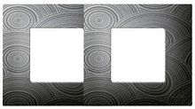 SIMON Рамка-декор на 2 поста для 2700620-03., S27Pl, серое солнце (2700627-805)