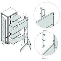 KEAZ Комплект установки панели монтажной укороченной OptiBox M (259028)