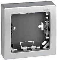 SIMON Рамка на 1 пост 75х75 мм, S73L, алюминий (73610-63)