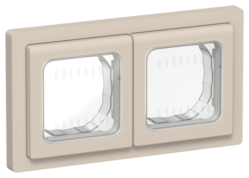 FLITE Рамка 2-местная IP55 льняной (FI-M20-32-55-K88) FLITE Рамка 2-местная IP55 льняной (FI-M20-32-55-K88)