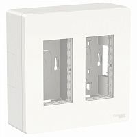 SCHNEIDER ELECTRIC UNICA SYSTEM+ БЛОК открытой установки 2х2 БЕЛЫЙ (NU122418)
