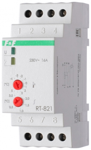 ЕВРОАВТОМАТИКА Реле контроля температуры RT-821 (EA07.001.003)