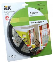 IEK Лента светодиодная LEDх60/м 5м 4.8w/m 12в IP65 зеленый eco (LSR1-5-060-65-1-05)