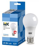 IEK Лампа светодиодная LED 20вт Е27 дневной ECO (LLE-A60-20-230-65-E27)
