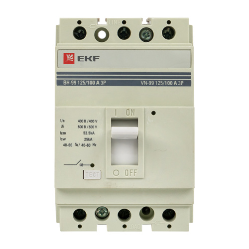 EKF Выключатель нагрузки ВН-99 125/100А 3P (sl99-125-100) фото 2