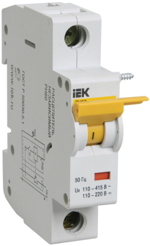 IEK Расцепитель независимый РН60 на DIN-рейку (MVA30D-RN)