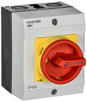IEK Переключатель кулачковый в боксе закрытая рукоятка аварийная 40А схема 10 (MI-CS22-040-010)