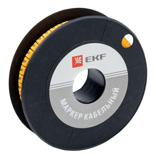 EKF Маркер кабельный 2.5кв.мм 9  (1000ед)  (ЕС-1) (plc-KM-2.5-9)