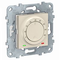 SCHNEIDER ELECTRIC Термостат UNICA NEW теплого пола 10А выносной термодатчик бежевый (NU550344)