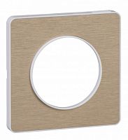 SCHNEIDER ELECTRIC ODACE Рамка 1 пост полированная бронза (S52P802L)