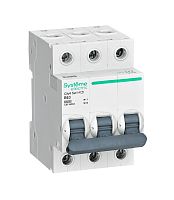 Systeme Electric Выключатель автоматический трехполюсный  B 63А 3P 6kA 400В City9 Set (C9F16363)