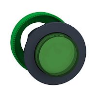 SCHNEIDER ELECTRIC Головка кнопки 22мм, зеленая, с подсветкой, с задержкой, выступающая, заподлицо, пластик (ZB5FW133)
