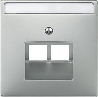 SCHNEIDER ELECTRIC Sys D Накладка для телефонной розетки двойной сталь (MTN292646 )