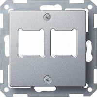 SCHNEIDER ELECTRIC Центральная плата для розетки RJ11/RJ45 2 поста алюминий (MTN291260)