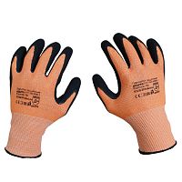 Перчатки для защиты от механических воздействий и порезов SCAFFA DY1350S-OR/BLK, размер 11