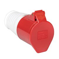 EKF Розетка кабельная 16А 3Р+Е IP44 переносная 380В (ps-214-16-380)