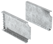 IEK FORMAT Панель монтажная боковая перфорированная 200х400мм (2шт/упак)  (FO-00-MPSP-020-040)