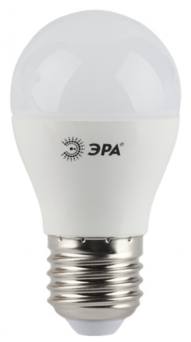ЭРА Лампа светодиодная  LED P45-7W-827-E27  (диод, шар, 7Вт, тепл, E27) (Б0020550)