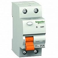 SCHNEIDER ELECTRIC Выключатель автоматический дифференциальный АД63К 1п+N 10А 30мА С АС 18мм (12521)