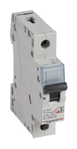 LEGRAND Выключатель автоматический однополюсный 10А C TX3 6кА (404026 )