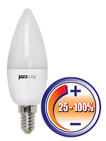 JAZZWAY Лампа светодиодная PLED- DIM C37 5w 3000K 400 Lm E14 230/50 (1028808)