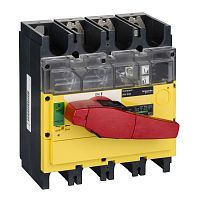 SCHNEIDER ELECTRIC Выключатель-разъединитель INV630 3п красная рукоятка/желтая панель (31194)