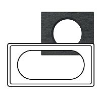 LEGRAND Рамка, 4/5 модулей, ардезия (069375 )