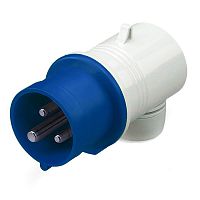 DKC Вилка кабельная угловая IP44 32А 2P+E 230В (DIS2213233)