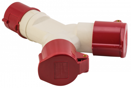 EKF Розетка двухлучевая 1012-214 3Р+РЕ 16А 380В IP44 (ps-1012-214-380)