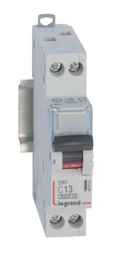 LEGRAND Выключатель автоматический двухполюсный 1п+N 13А С DX3 6kА/10кА (407741 ) LEGRAND Выключатель автоматический двухполюсный 1п+N 13А С DX3 6kА/10кА (407741 )